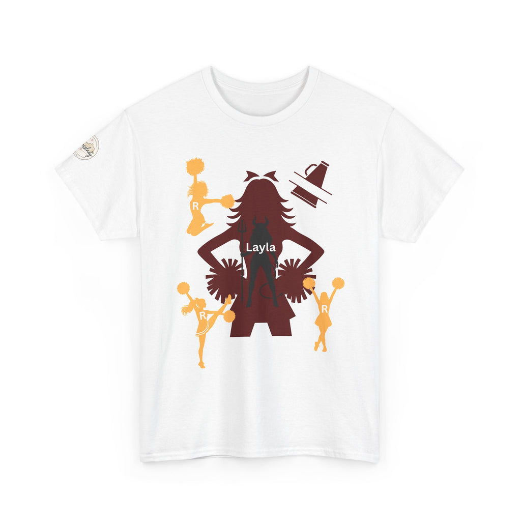 Cheer Dad T-Shirt — Pom Pom Cheerleader Silhouette Tee