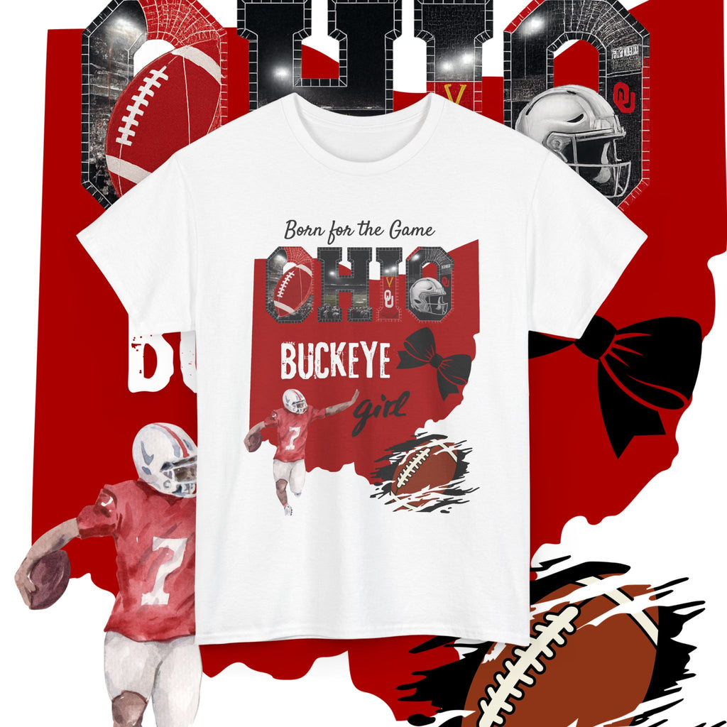 Buckeye Girl Tee — Ohio Football Born for the Game
