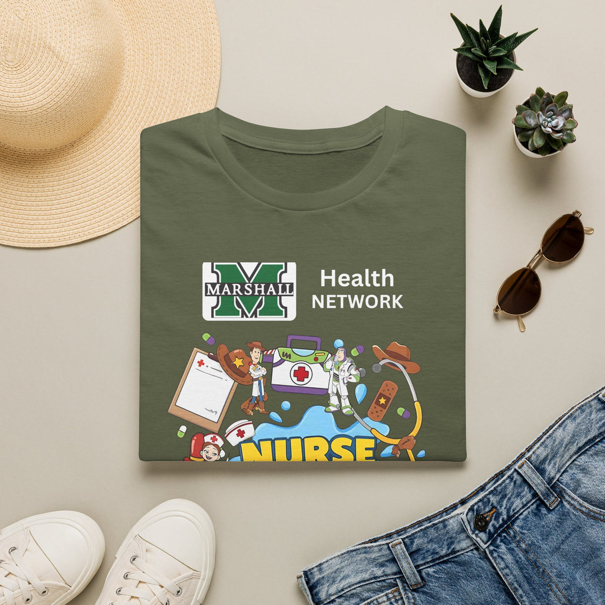 Nurse Story Graphic T‑Shirt — Marshall University School Nurse Gift