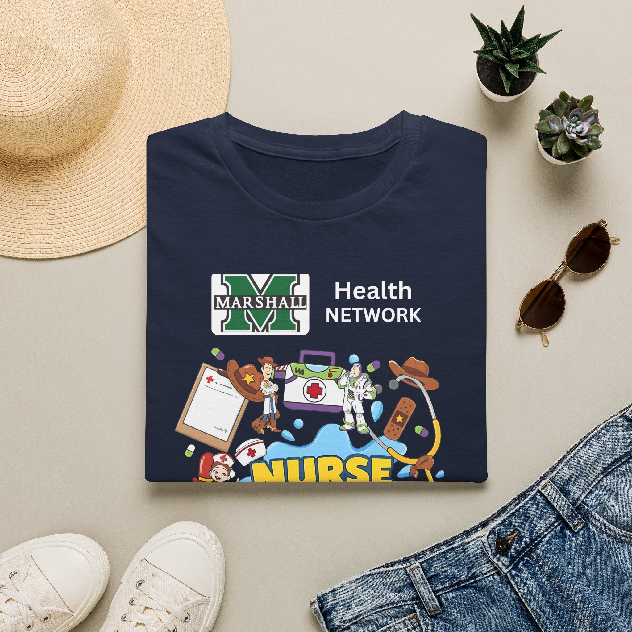 Nurse Story Graphic T‑Shirt — Marshall University School Nurse Gift